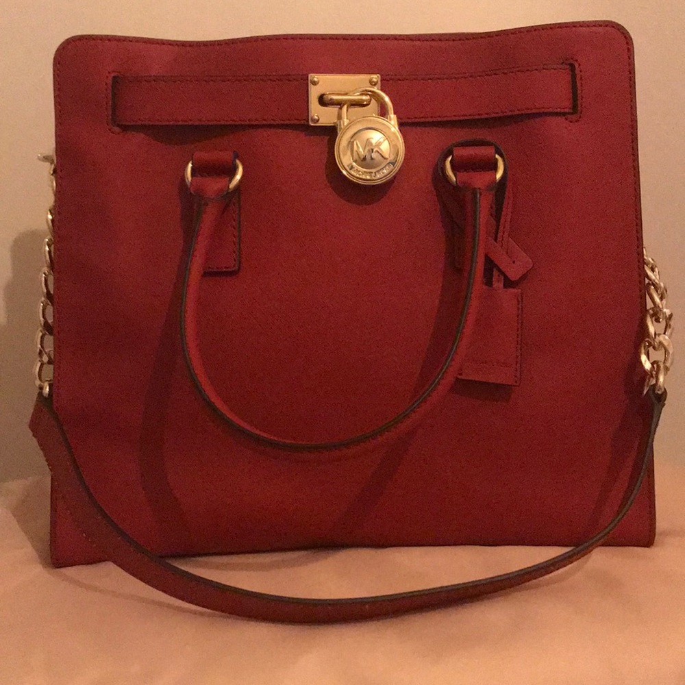 Authentic Michael Kors Hamilton Satchel handbag